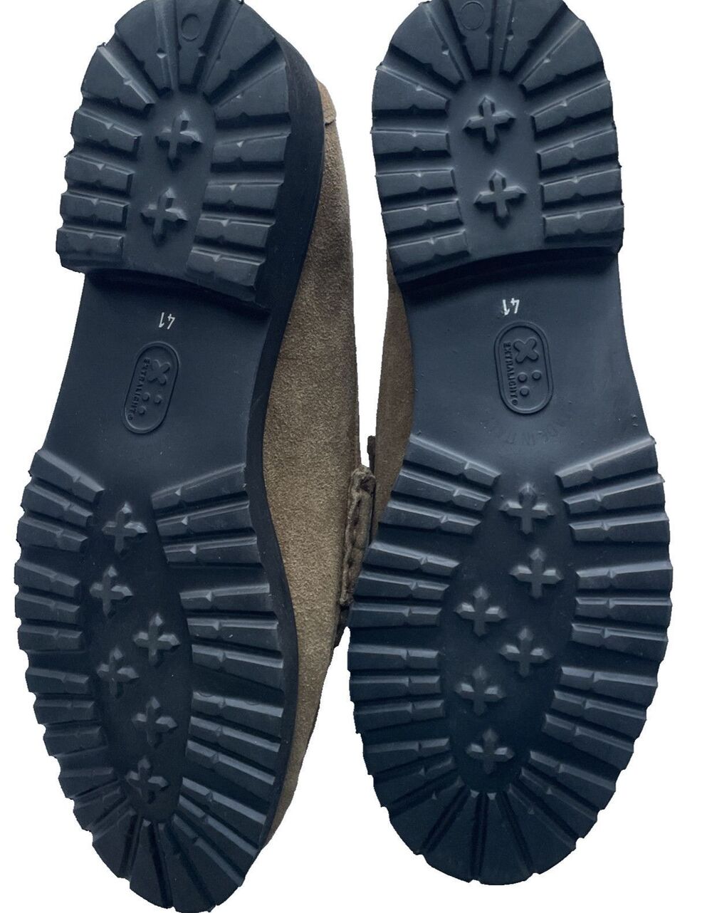 NEW $325 Ann Mashburn Lug Sole Penny Loafers Military Suede EU 41 US 10.5-11 - Picture 6 of 6